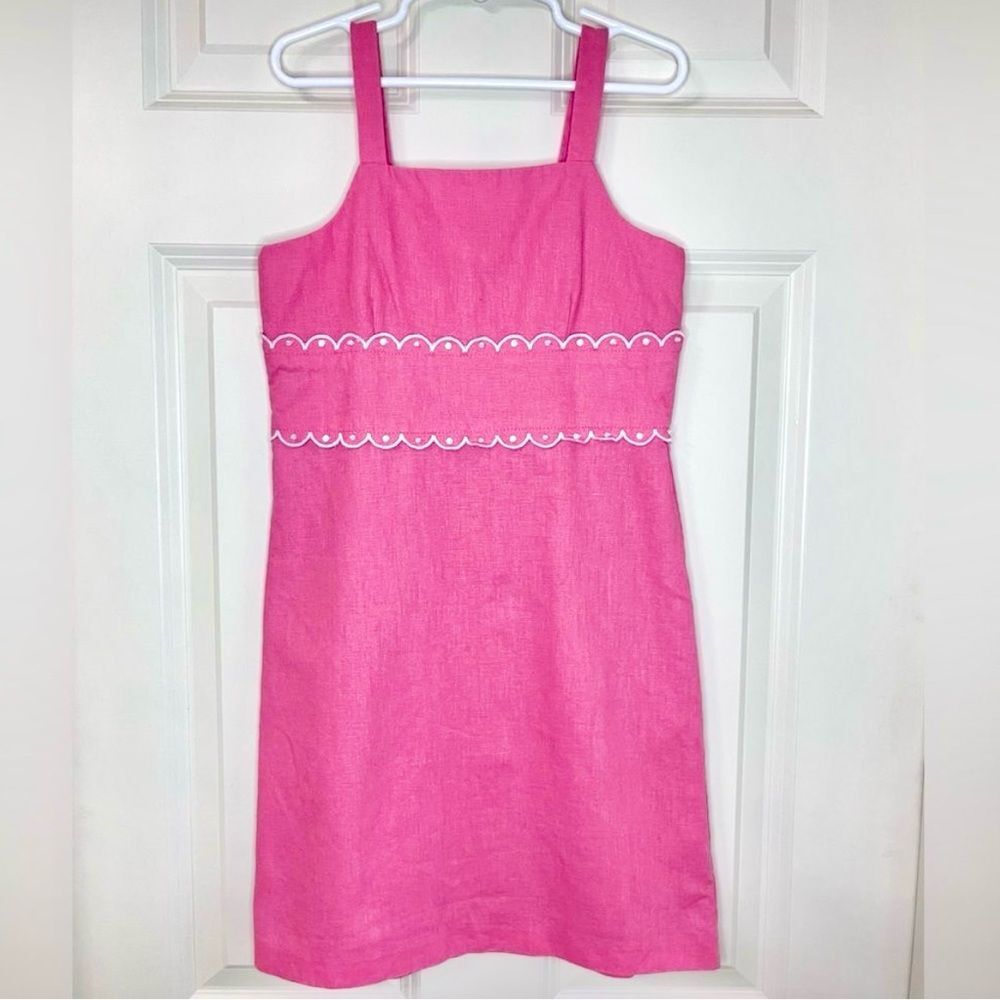 GUC KC Parker linen dress girls size 7 - Picture 3 of 4